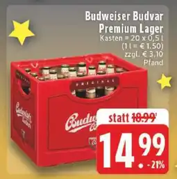 Edeka Budweiser Budvar Premium Lager Angebot