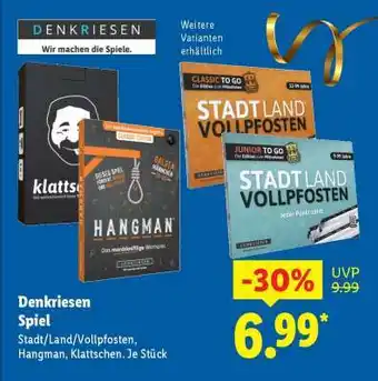 Lidl Denkriesen Spiel Angebot