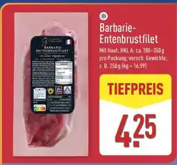 Aldi Nord Barbarie-Entenbrustfilet Angebot