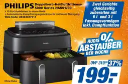 expert Techno Land PHILIPS Doppelkorb-Heißluftfritteuse 5000 Series NA551/00 Angebot