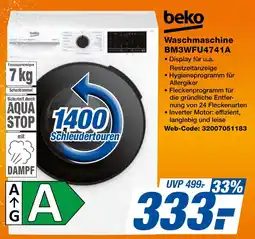 expert Techno Land beko Waschmaschine BM3WFU4741A Angebot