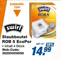 expert Techno Land swirl Staubbeutel ROB 5 EcoPor Angebot