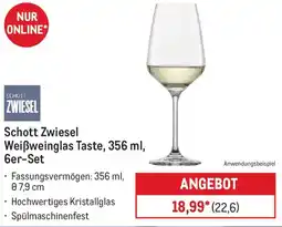 METRO Schott Zwiesel Weißweinglas Taste Angebot
