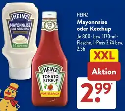 Aldi Süd HEINZ Mayonnaise oder Ketchup Angebot