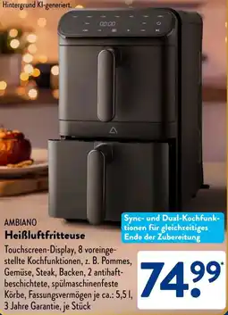 Aldi Süd AMBIANO Heißluftfritteuse Angebot