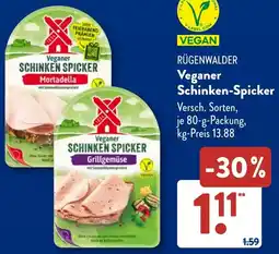 Aldi Süd RÜGENWALDER Veganer Schinken-Spicker Angebot