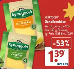 Aldi Süd KERRYGOLD Scheibenkäse Angebot