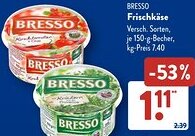 Aldi Süd BRESSO Frischkäse Angebot