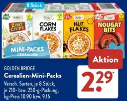Aldi Süd GOLDEN BRIDGE Cerealien-Mini-Packs Angebot