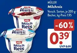 Aldi Süd MÜLLER Milchreis Angebot