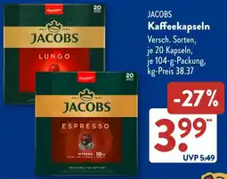 Aldi Süd JACOBS Kaffeekapseln Angebot