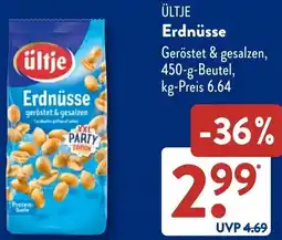 Aldi Süd ÜLTJE Erdnüsse Angebot