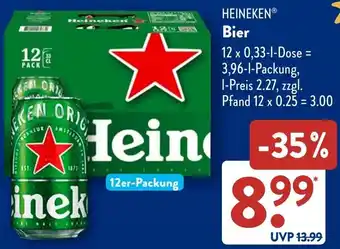 Aldi Süd HEINEKEN Bier Angebot