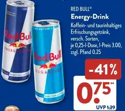 Aldi Süd RED BULL Energy-Drink Angebot