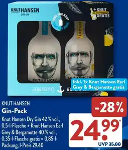 Aldi Süd KNUT HANSEN Gin-Pack Angebot