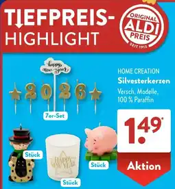 Aldi Süd HOME CREATION Silvesterkerzen Angebot