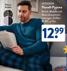 Aldi Süd UP2FASHION Flanell-Pyjama Angebot