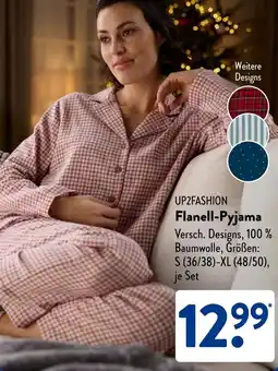 Aldi Süd UP2FASHION Flanell-Pyjama Angebot