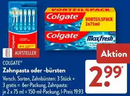 Aldi Süd COLGATE Zahnpasta oder -bürsten Angebot