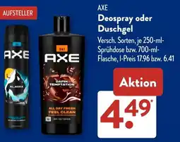 Aldi Süd AXE Deospray oder Duschgel Angebot
