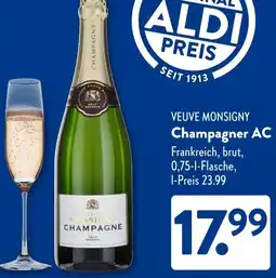 Aldi Süd VEUVE MONSIGNY Champagner AC Angebot