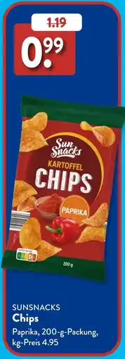 Aldi Süd SUNSNACKS Chips Angebot