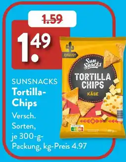 Aldi Süd SUNSNACKS Tortilla Chips Angebot