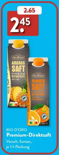 Aldi Süd RIO D'ORO Premium-Direktsaft Angebot