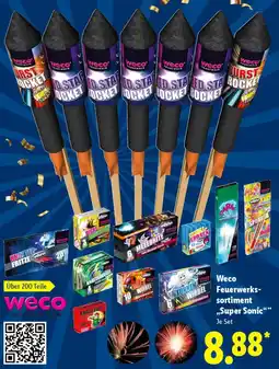 Lidl Weco Feuerwerkssortiment „Super Sonic" Angebot