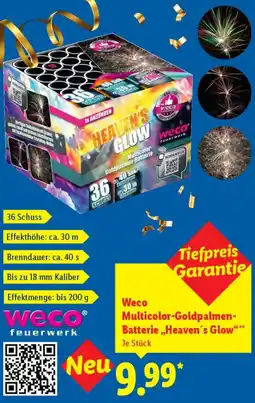 Lidl Weco Multicolor-Goldpalmen Batterie ,,Heaven's Glow" Angebot