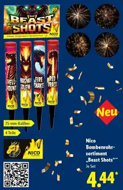 Lidl Nico Bombenrohrsortiment „Beast Shots" Angebot