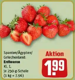 REWE Erdbeeren Angebot
