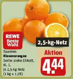 REWE Riesenorangen Angebot