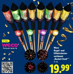 Lidl Weco Kugel- und Effektraketensortiment ,,Rocket Clash" Angebot