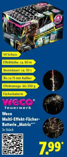 Lidl Weco Multi-Effekt-Fächer Batterie ,,Matrix" Angebot