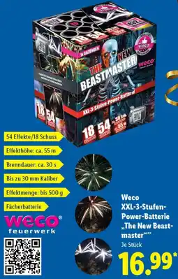 Lidl Weco XXL-3-Stufen Power-Batterie ,,The New Beastmaster" Angebot