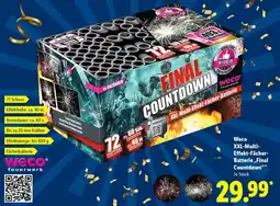 Lidl Weco XXL-Multi Effekt-Fächer Batterie ,,Final Countdown" Angebot