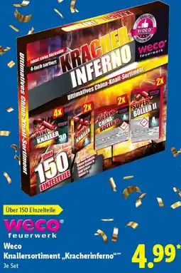 Lidl Weco Knallersortiment „Kracherinferno" Angebot
