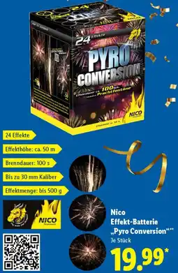 Lidl Nico Effekt-Batterie ,,Pyro Conversion" Angebot