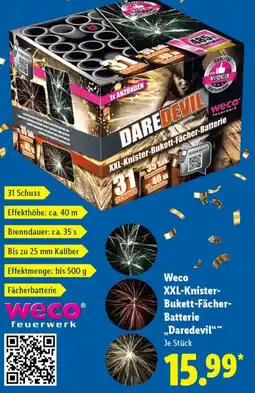 Lidl Weco XXL-Knister Bukett-Fächer Batterie „Daredevil" Angebot
