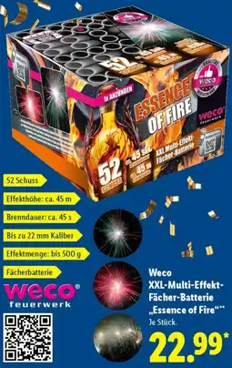 Lidl Weco XXL-Multi-Effekt Fächer-Batterie ,,Essence of Fire" Angebot