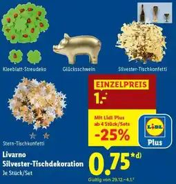 Lidl Livarno Silvester-Tischdekoration Angebot
