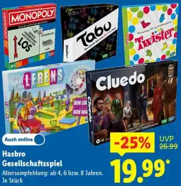 Lidl Hasbro Gesellschaftsspiel Angebot