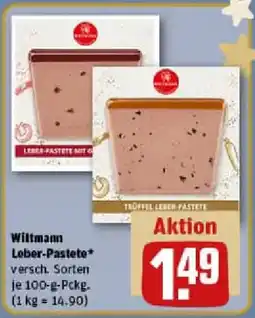 REWE Wiltmann Leber-Pastete Angebot