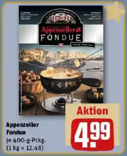 REWE Appenzeller Fondue Angebot