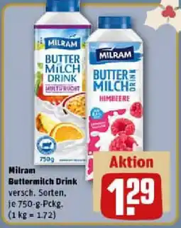 REWE Milram Buttermilch Drink Angebot