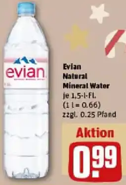 REWE Evian Natural Mineral Water Angebot