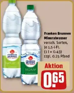 REWE Franken Brunnen Mineralwasser Angebot