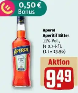 REWE Aperol Aperitif Bitter Angebot