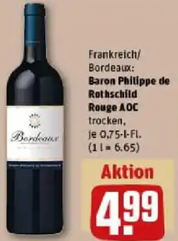 REWE Baron Philippe de Rothschild Rouge AOC Angebot
